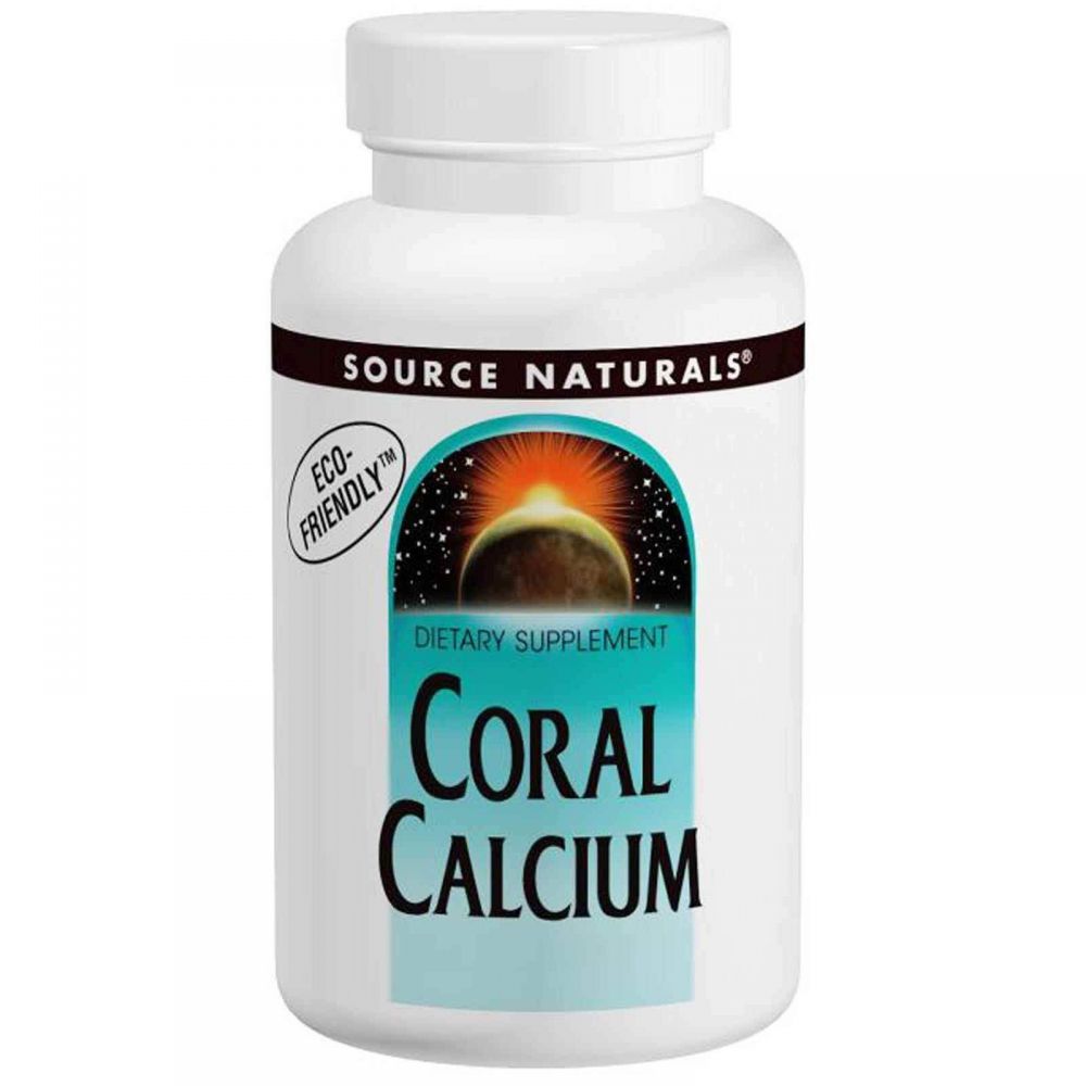 Коралловый кальций, Coral Calcium, Source Naturals, 600 мг, 120 кап.