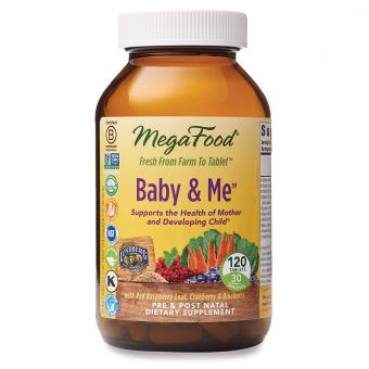 Витамины для беременных, Multivitamin & Mineral, Baby & Me, MegaFood, 120 таблеток