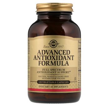 Антиоксидантний комплекс, Advanced Antioxidant Formula, Solgar, 120 вегетаріанських капсул