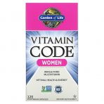 Сырые Витамины для женщин,  Whole Food Multivitamin for Women, Garden of Life, цельнопищевые, 120 вегетарианских капсул