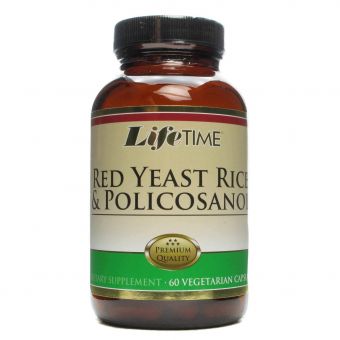 Полікозанол і червоний рис (Red Yeast Rice & Policosanol), Life Time Vitamins, 60 кап.