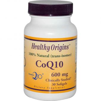 Коензим Q10, Healthy Origins, Kaneka Q10 (CoQ10), 600 мг, 30 капсул