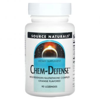 Молибден, Chem-Defense, Source Naturals, вкус апельсина, 90 леденцов