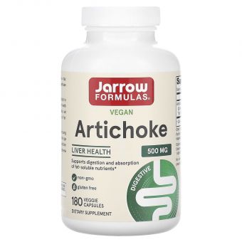 Артишок, Artichoke, Jarrow Formulas, 500 мг, 180 капсул