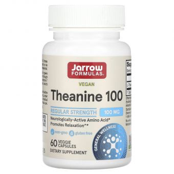 Теанин, Theanine, Jarrow Formulas, 100 мг, 60 капсул