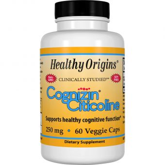 Когницин цитиколина, Cognizin Citicolinee, Healthy Origins, 250 мг, 60 кап.