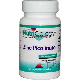 Цинк Пиколинат, Zinc Picolinate, Nutricology, 60 капсул