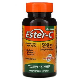 Естер С, Ester-C, American Health, 500 мг, 90 таблеток