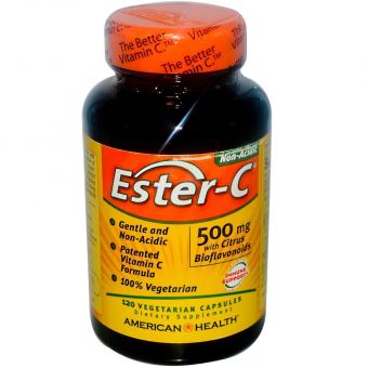 Эстер С, Ester-C, American Health, 500 мг, 120 вегетарианских капсул