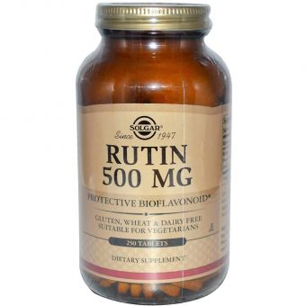 Рутин,  Rutin, Solgar, 500 мг, 250 таблеток