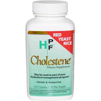 Червоний дріжджовий рис, HPF, Cholestene, Healthy Origins, 120 капсул