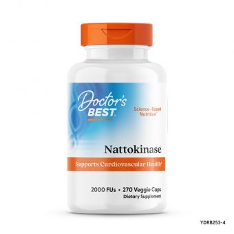 Наттокиназа, Nattokinase, Doctor's Best, 2,000 FUs, 270 капсул