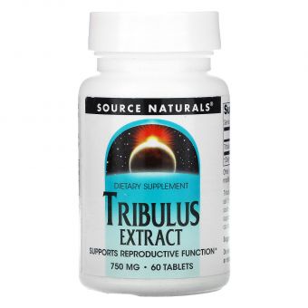 Трибулус экстракт, Tribulus, Source Naturals, 750 мг, 60 табл.