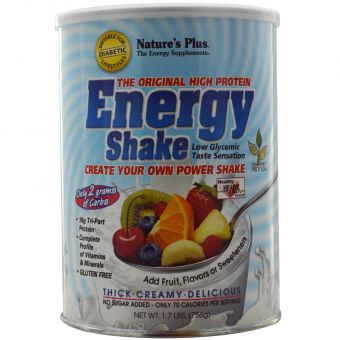 Заменитель питания с протеином, энергия, Energy Shake, Nature's Plus, 756 г.