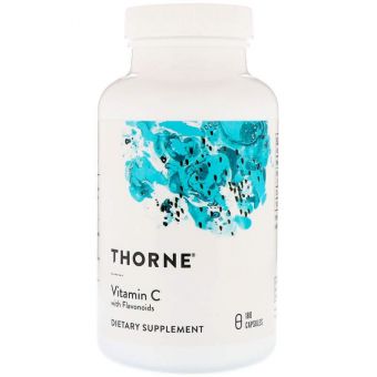 Витамин С с флавоноидами, Vitamin C, Thorne, 180 капс.