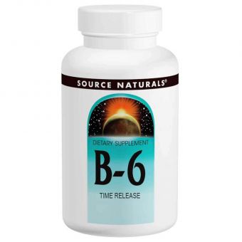 Вітамін В6 (піридоксин), Vitamin B-6, Source Naturals, 500 мг, 100 табл.