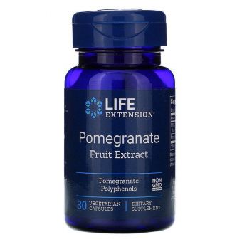 Гранат, Pomegranate, Life Extension, фруктовый экстракт, 30 капсул