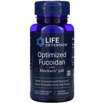 Фукоидан, Optimized Fucoidan, Life Extension, 60 капсул