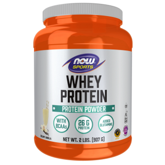 Сывороточный протеин, Whey Protein, Now Foods, Sports, сливочно-ванильный, 907 г