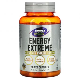 Енергетична формула, Energy Extreme, Now Foods, Sports, 90 вегетаріанських капсул