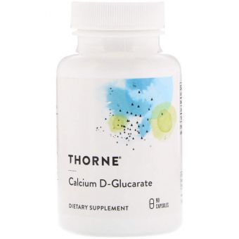 Кальций глюкарат, Calcium D-Glucarate, Thorne, 90 вегетарианских капсул