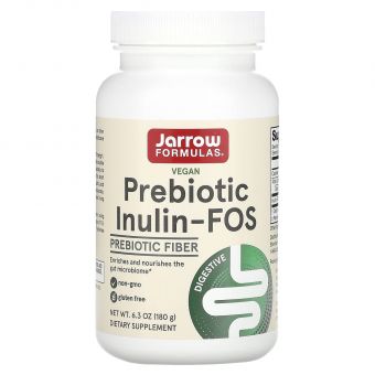 Инулин ФОС, Inulin FOS, Jarrow Formulas, 180 г