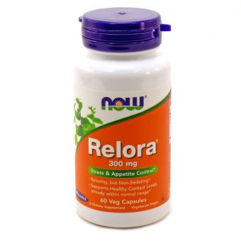 Снижение кортизола, релора, Relora, Now Foods, 300 мг, 60 вегетарианских капсул