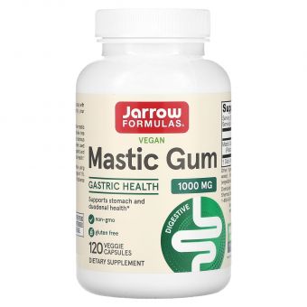 Смола мастикового дерева, Mastic Gum, Jarrow Formulas, 500 мг, 120 капсул