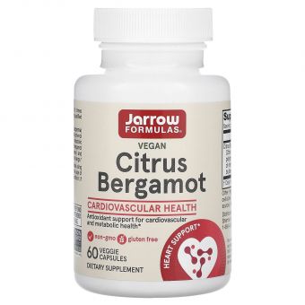 Бергамот, Citrus Bergamot, Jarrow Formulas, 500 мг, 60 капсул