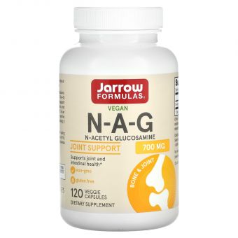 Ацетилглюкозамин, N-A-G, Jarrow Formulas, 700 мг, 120 капсул