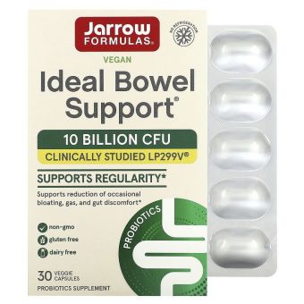 Ферменти для травлення, Bowel Support, Jarrow Formulas, 299v, 30 кап.