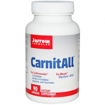 Карнітин, CarnitAll, Jarrow Formulas, 90 капсул