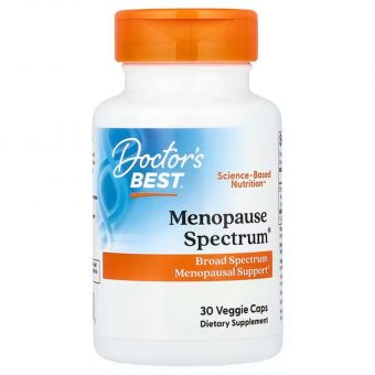 Помощь при менопаузе, Menopause Spectrum®, Doctor's Best, 514 мг, 30 веганских капсул