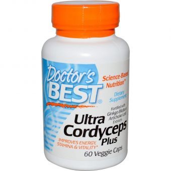 Кордицепс Ультра плюс, Cordyceps, Doctor's Best, 60 кап.