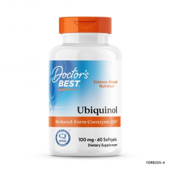 Коензим Q10, Убіхінол, Ubiquinol, Doctor's Best, з Kaneka Q+, 100 мг, 60 капсул