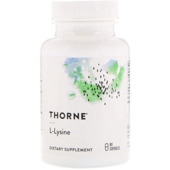 Лизин, L-Lysine, Thorne, 60 капсул