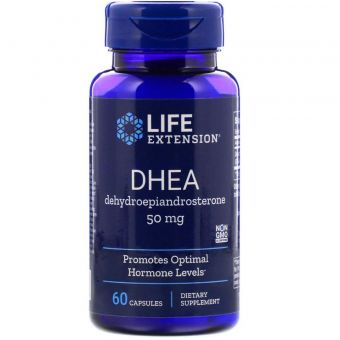 ДГЭА (дегидроэпиандростерон), DHEA, Life Extension, 50 мг, 60 капсул