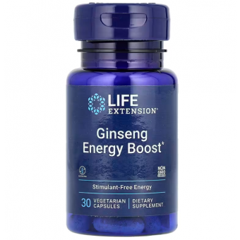 Заряд энергии, Ginseng Energy Boost, Life Extension, 30 вегетарианских капсул