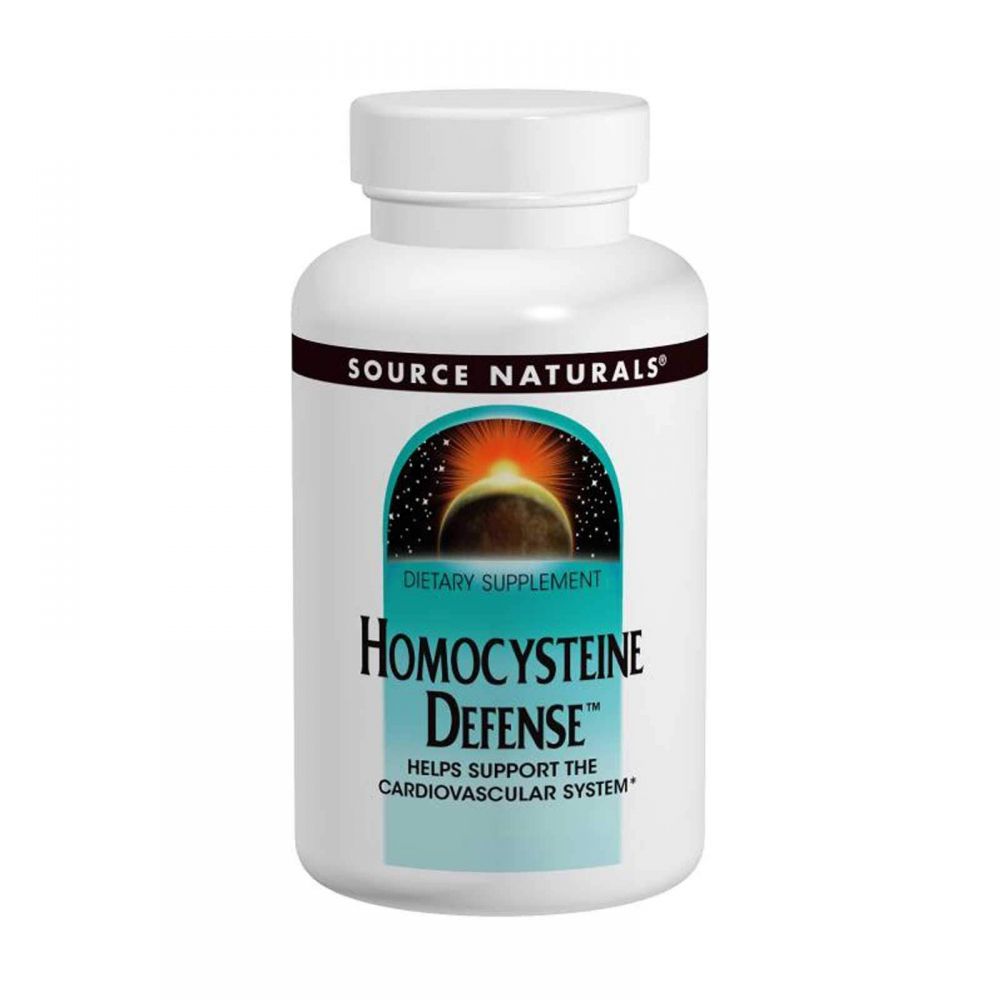 Поддержка сердца, Homocysteine Defense, Source Naturals, 120 таб.