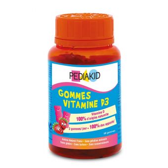 Витамин Д3, медвежуйки, Gommes Vitamine D3, Pediakid, 60 жевательных витаминок