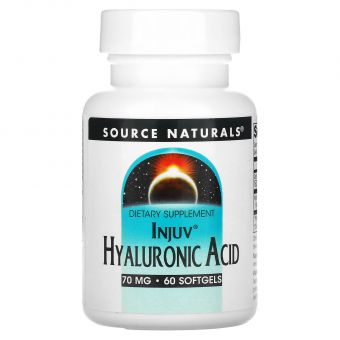 Гіалуронова кислота, Hyaluronic Acid, Source Naturals, 70 мг, 60 капсул