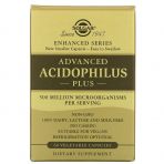 Пробиотики Ацидофил плюс, Advanced Acidophilus, Solgar, 60 вегетарианских капсул