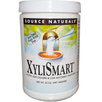 Ксилит (подсластитель), XyliSmart, Source Naturals, 907 г.