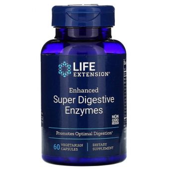 Энзимы (пищеварительные ферменты), Digestive Enzymes, Life Extension, 60 кап.