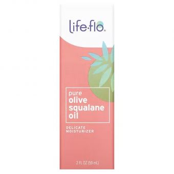 Оливкова скваланова олія, Pure Olive Squalane Oil, Life Flo Health, чиста, 59 мл