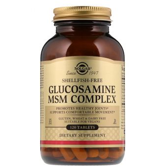 Глюкозамін МСМ комплекс, Glucosamine MSM, Solgar, 120 таблеток