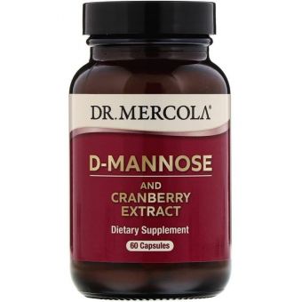 Підтримка нирок з журавлиною, D-Mannose and Cranberry, Dr. Mercola, 60 капсул