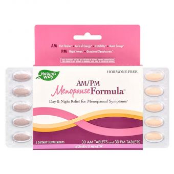 Женская формула при менопаузе, AM/PM Menopause Formula, Nature's Way, 60 таблеток