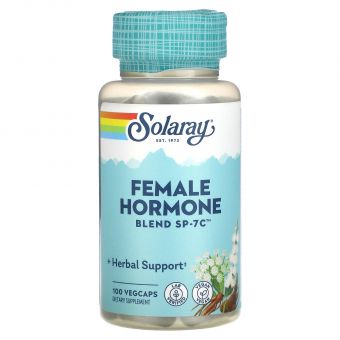 Гормональний баланс жінки, Female Hormone Blend SP-7C, Solaray, 100 капсул