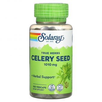 Сельдерей, Celery Seed, Solaray, 505 мг, 100 капсул